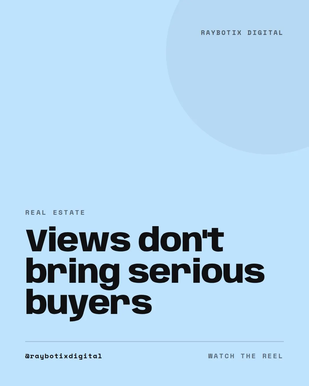 Reel on real estate marketing: why boosting a post buys views but does not bring serious buyers.
